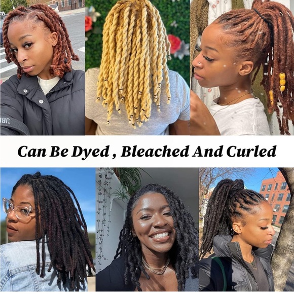 8 inch 30 Strands Width 100% Real Huamn Hair Permanent Dreadlocks Extension - Picture 4 of 7